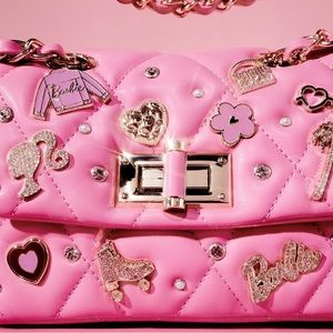 NEW Barbie™ x ALDO Pink Quilted Charm Turn Lock Crossbody Bag LIMITED EDITION